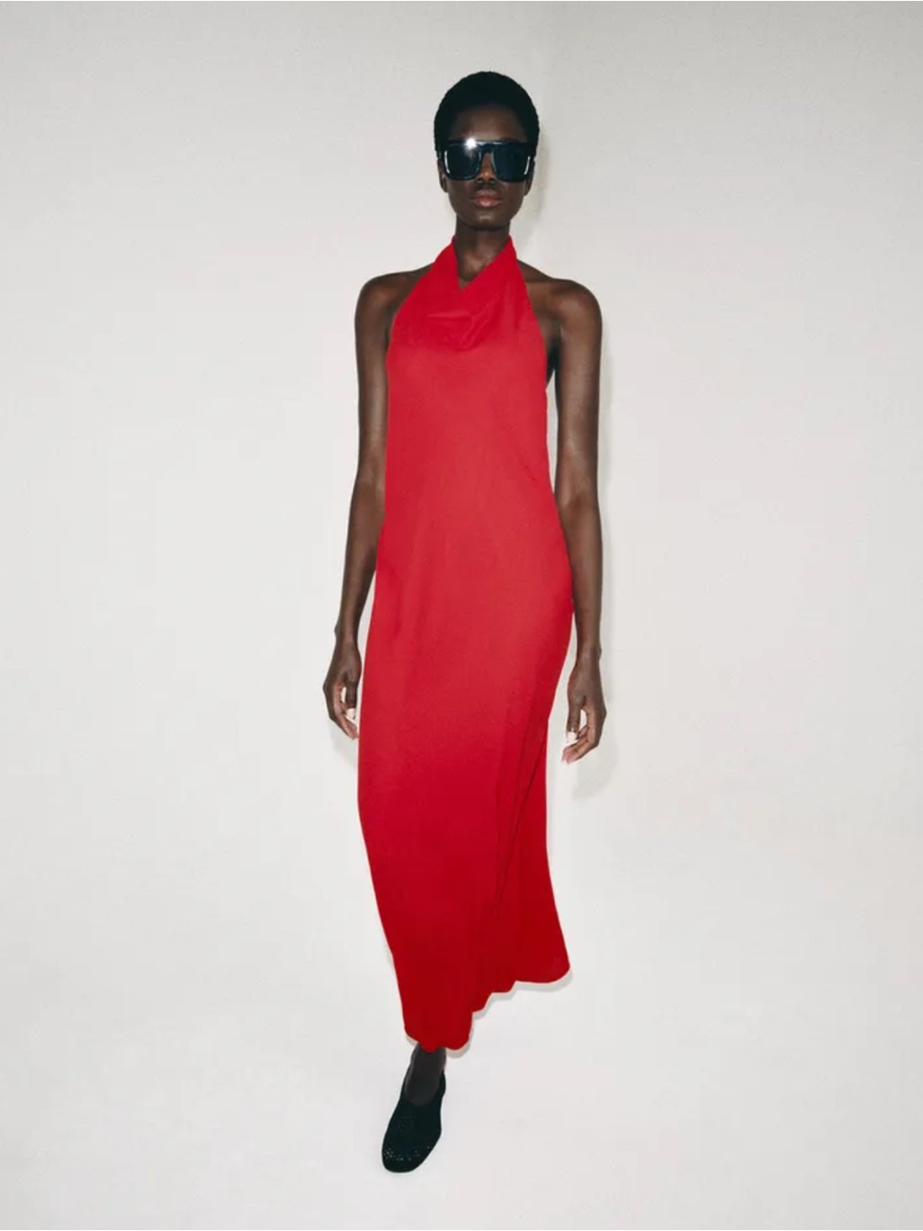 Zara Red Halter Dress